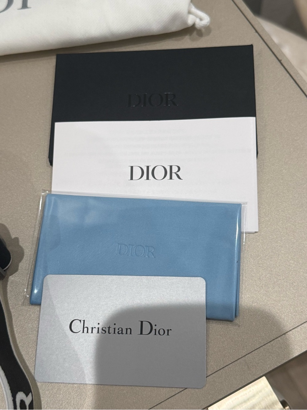 Dior White Visor Sunglasses with Smoke Shield Lens - Picture 6 of 6